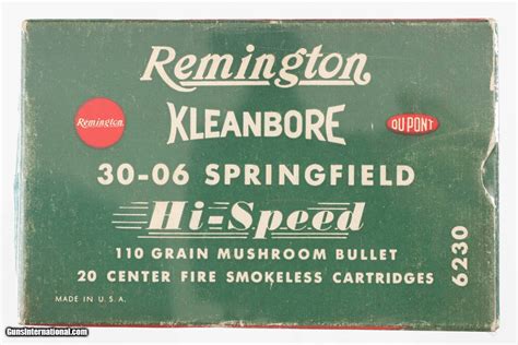 remington ammo box hi-speed kleanbore 30-06 metal case|remington kleanbore 22 ammo box.